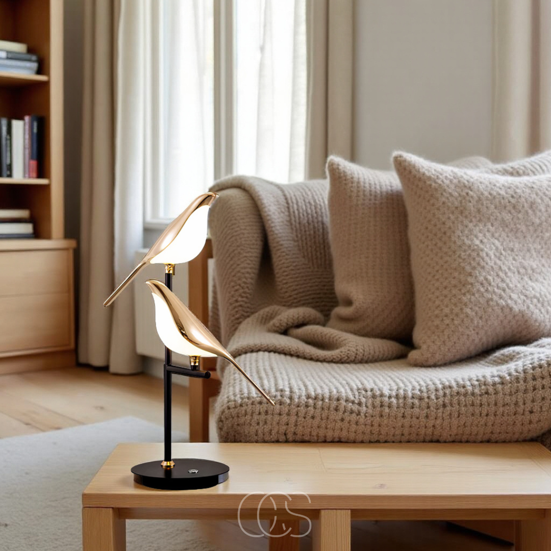Dirron - LED Table Lamp with Golden Bird – Warm Atmospheric Light