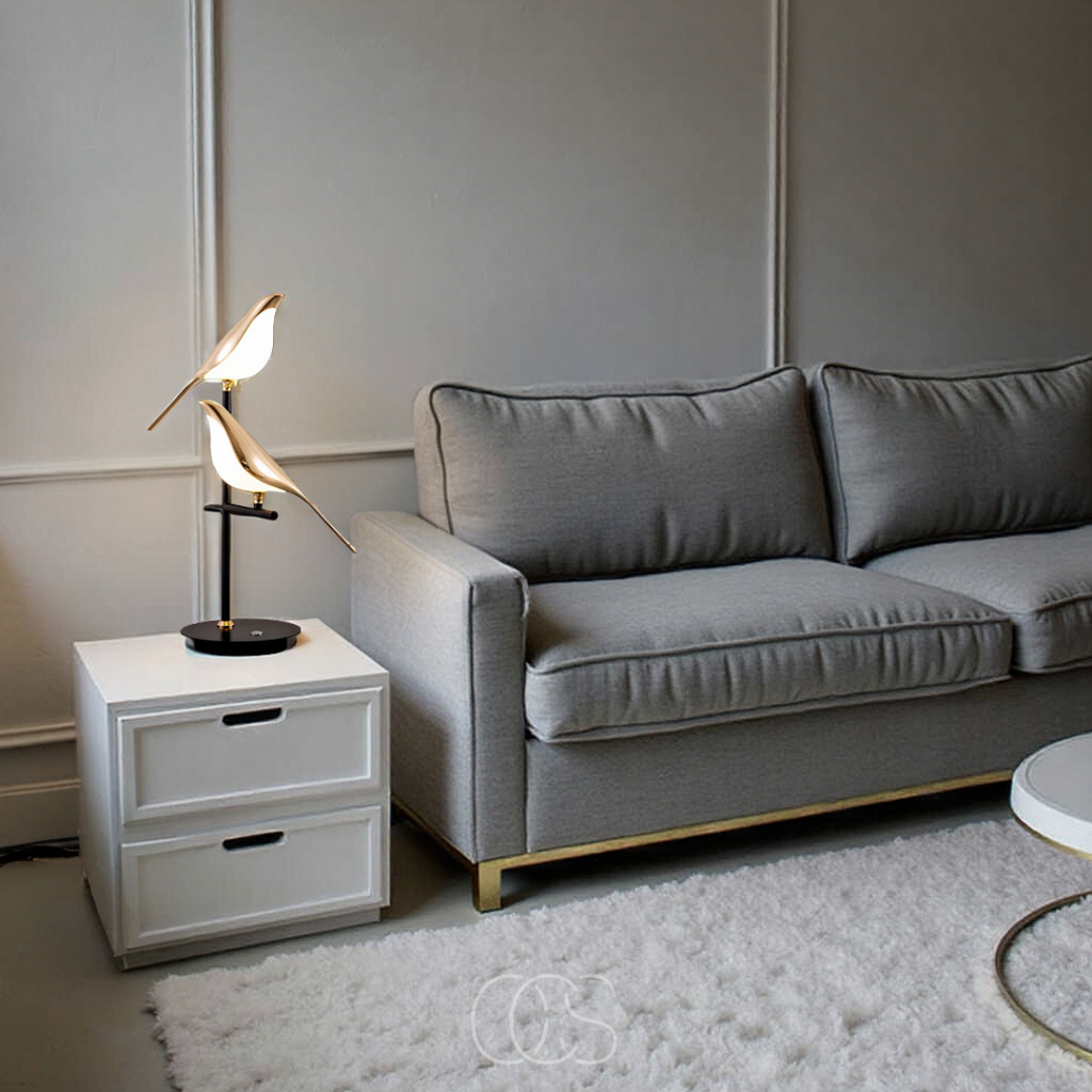 Dirron - LED Table Lamp with Golden Bird – Warm Atmospheric Light