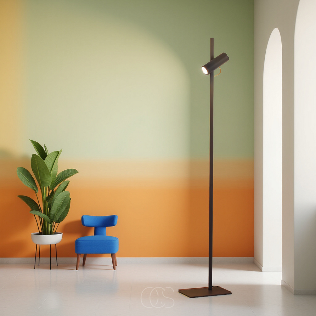 Dirron - LED floor lamp with spotlight - reading lamp