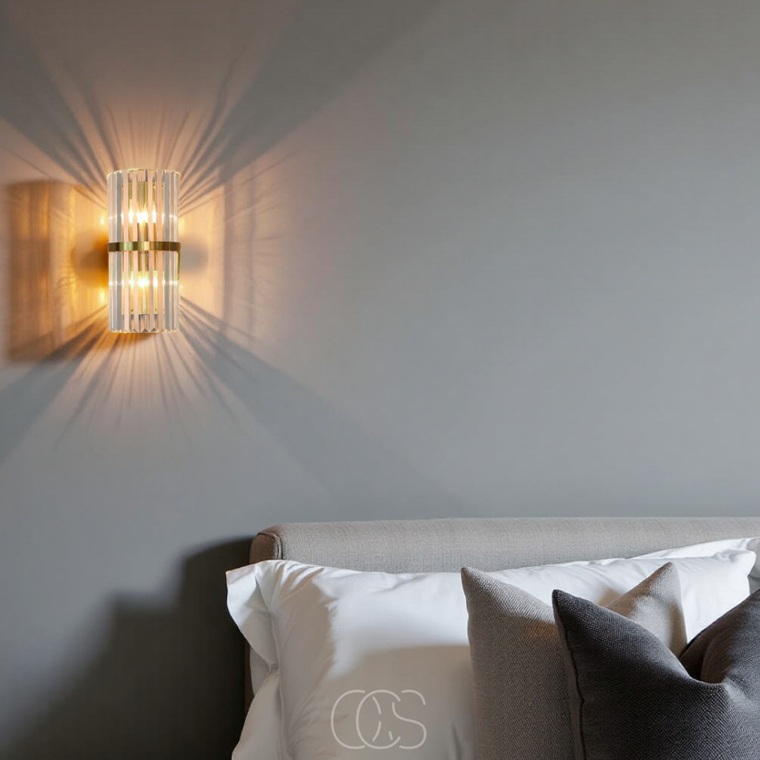 Dirron - Luxury Crystal Wall Lamp - Stainless Steel & Crystal
