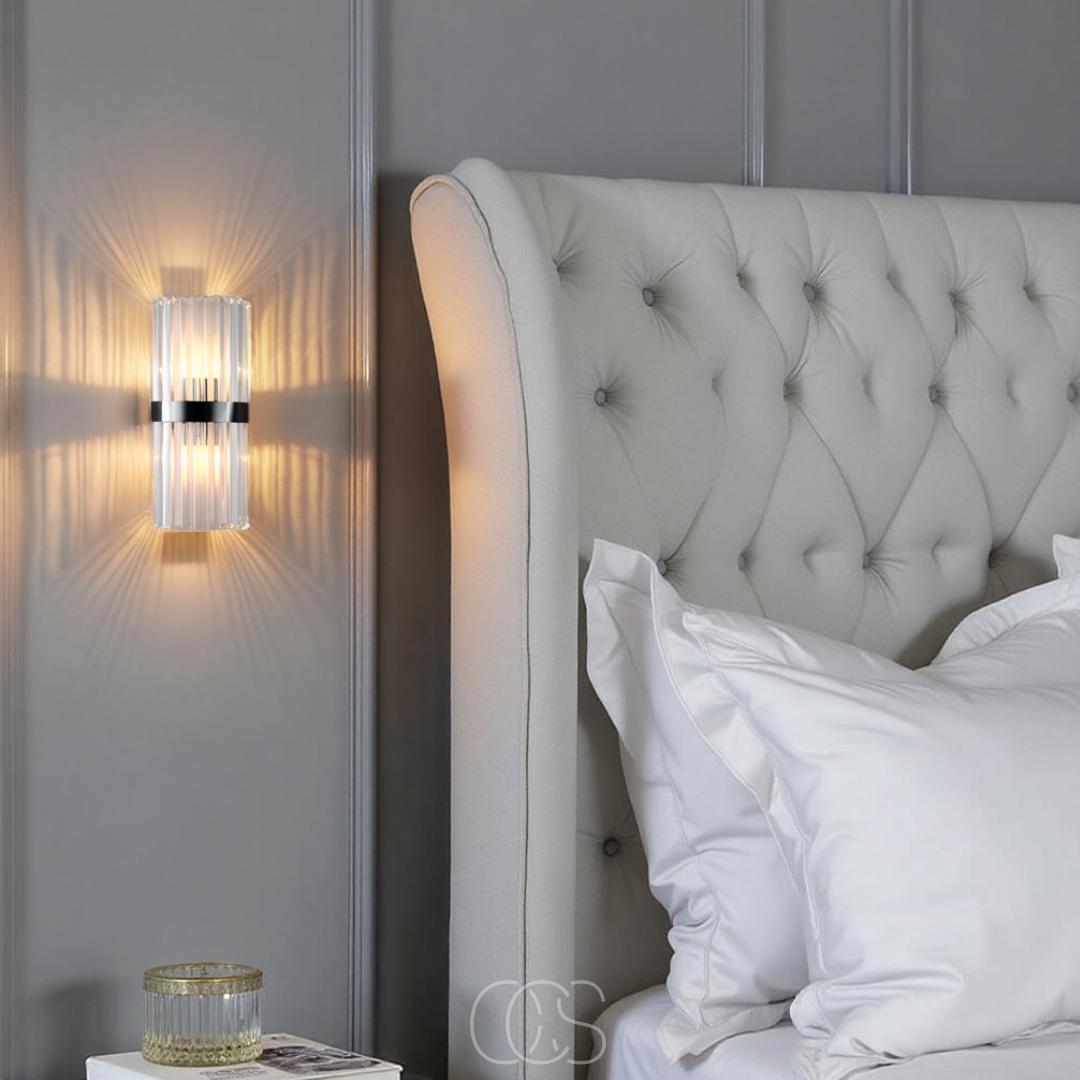Dirron - Luxury Crystal Wall Lamp - Stainless Steel & Crystal
