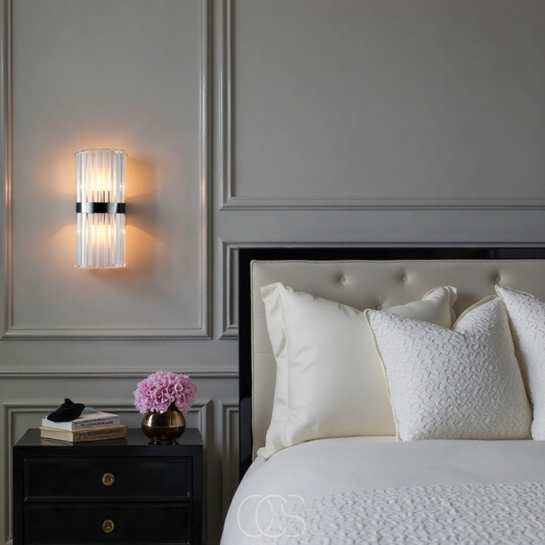 Dirron - Luxury Crystal Wall Lamp - Stainless Steel & Crystal