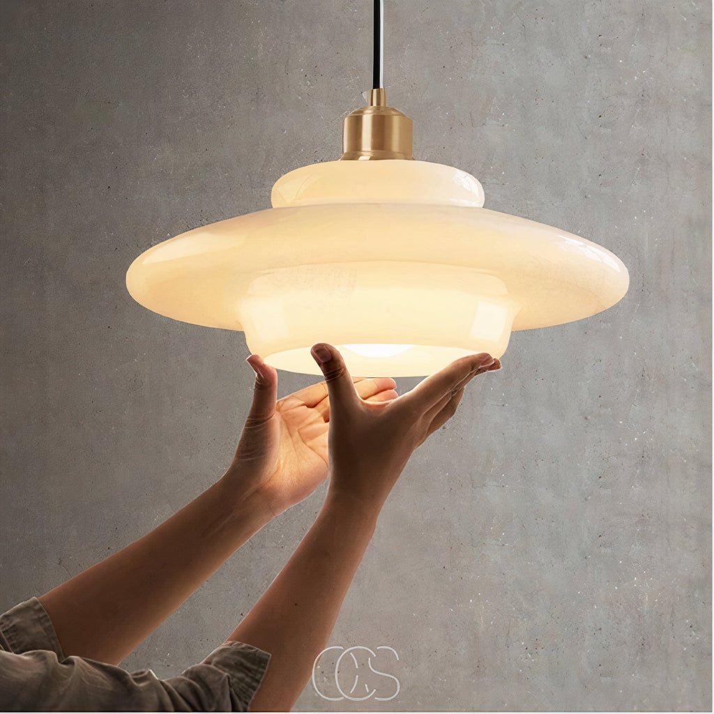 Dirron - Perle pendant lamp - Brass & Glass