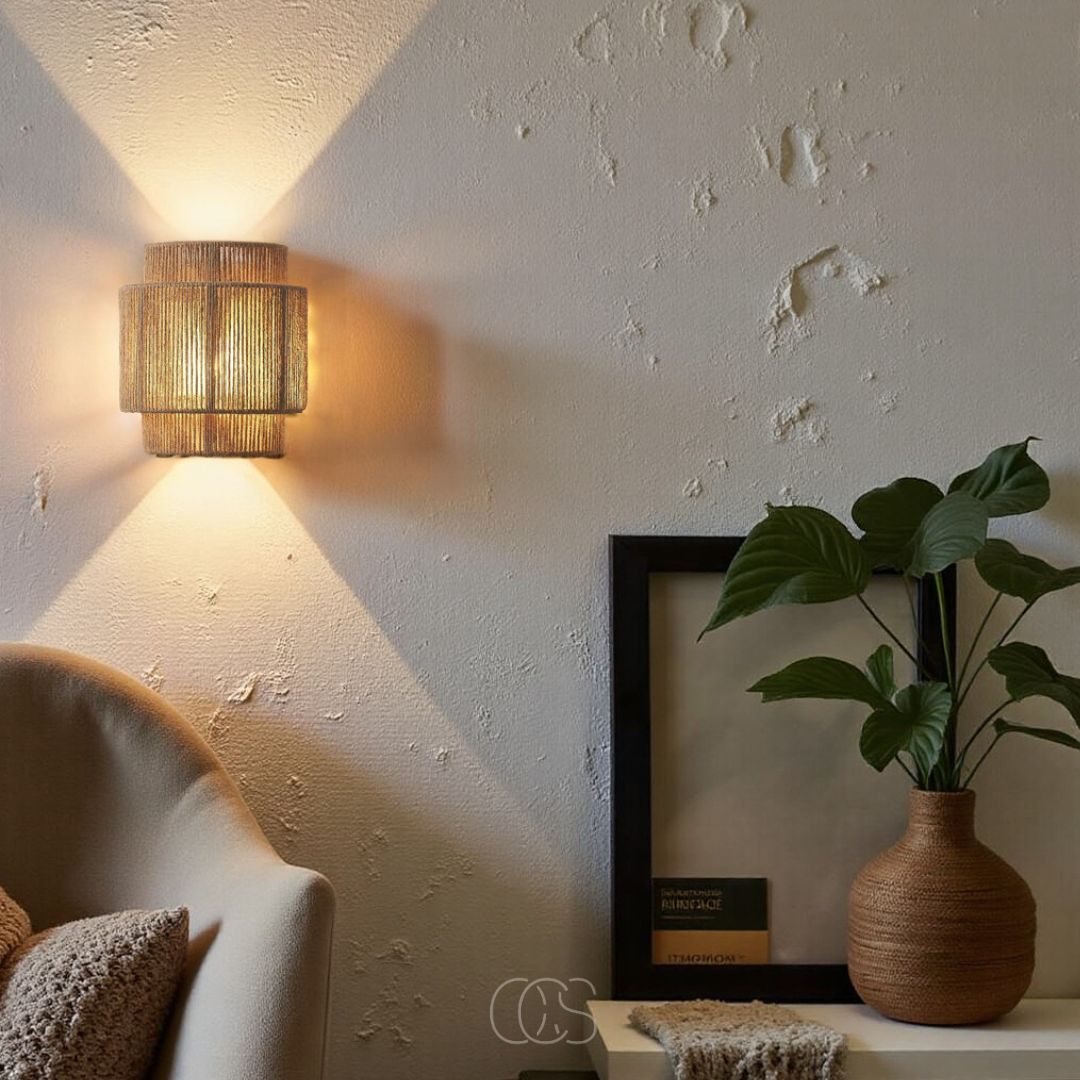 Dirron - Rattan Boho Wall Lamp