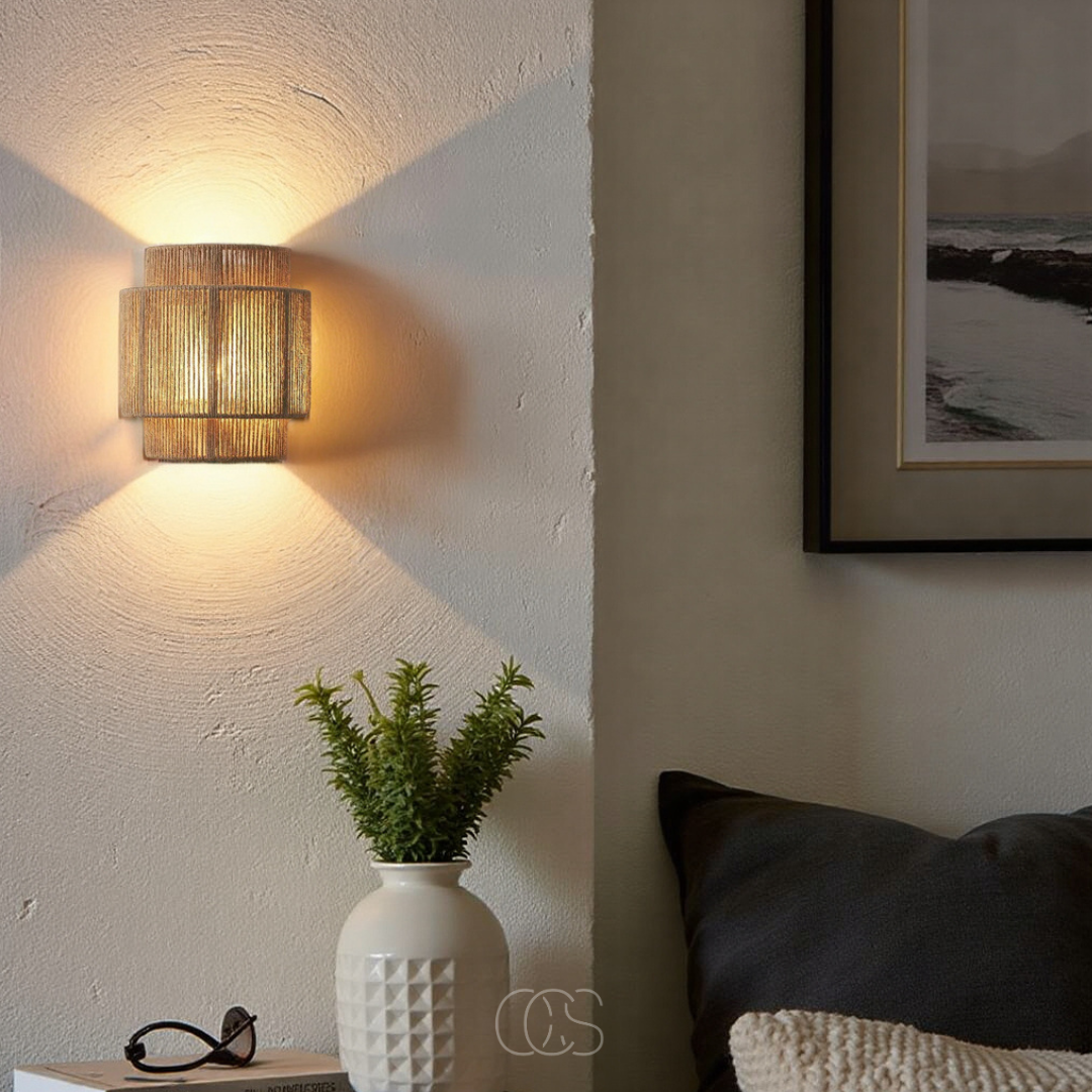 Dirron - Rattan Boho Wall Lamp