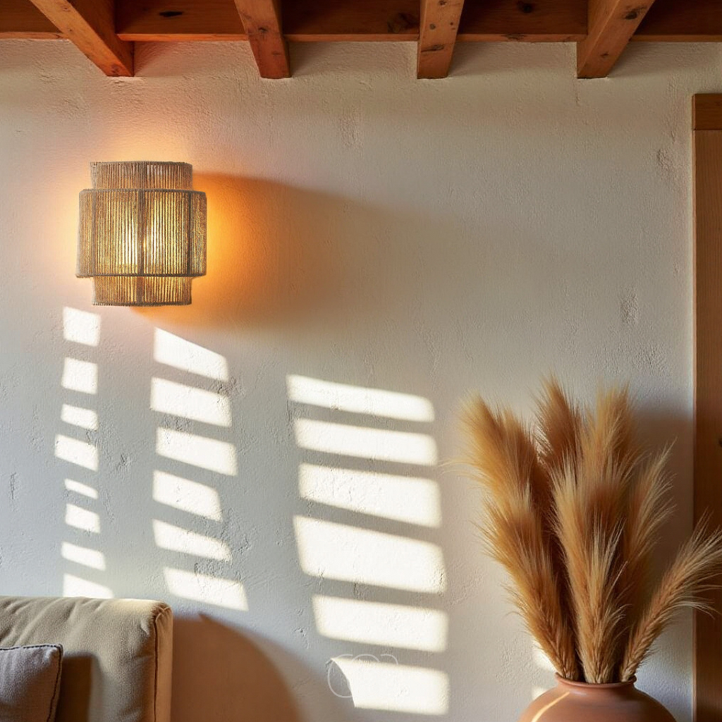 Dirron - Rattan Boho Wall Lamp