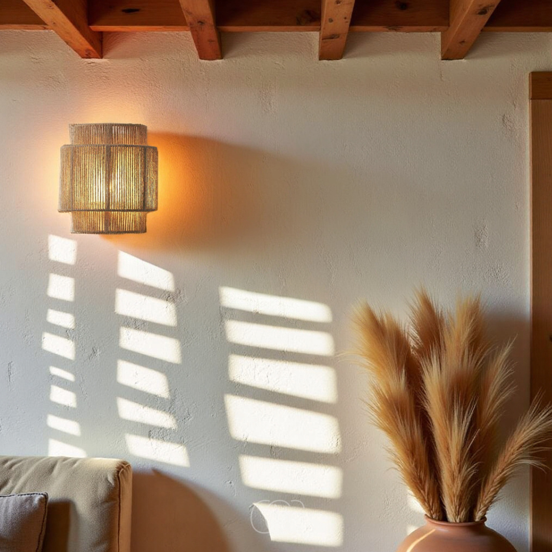 Dirron - Rattan Boho Wall Lamp