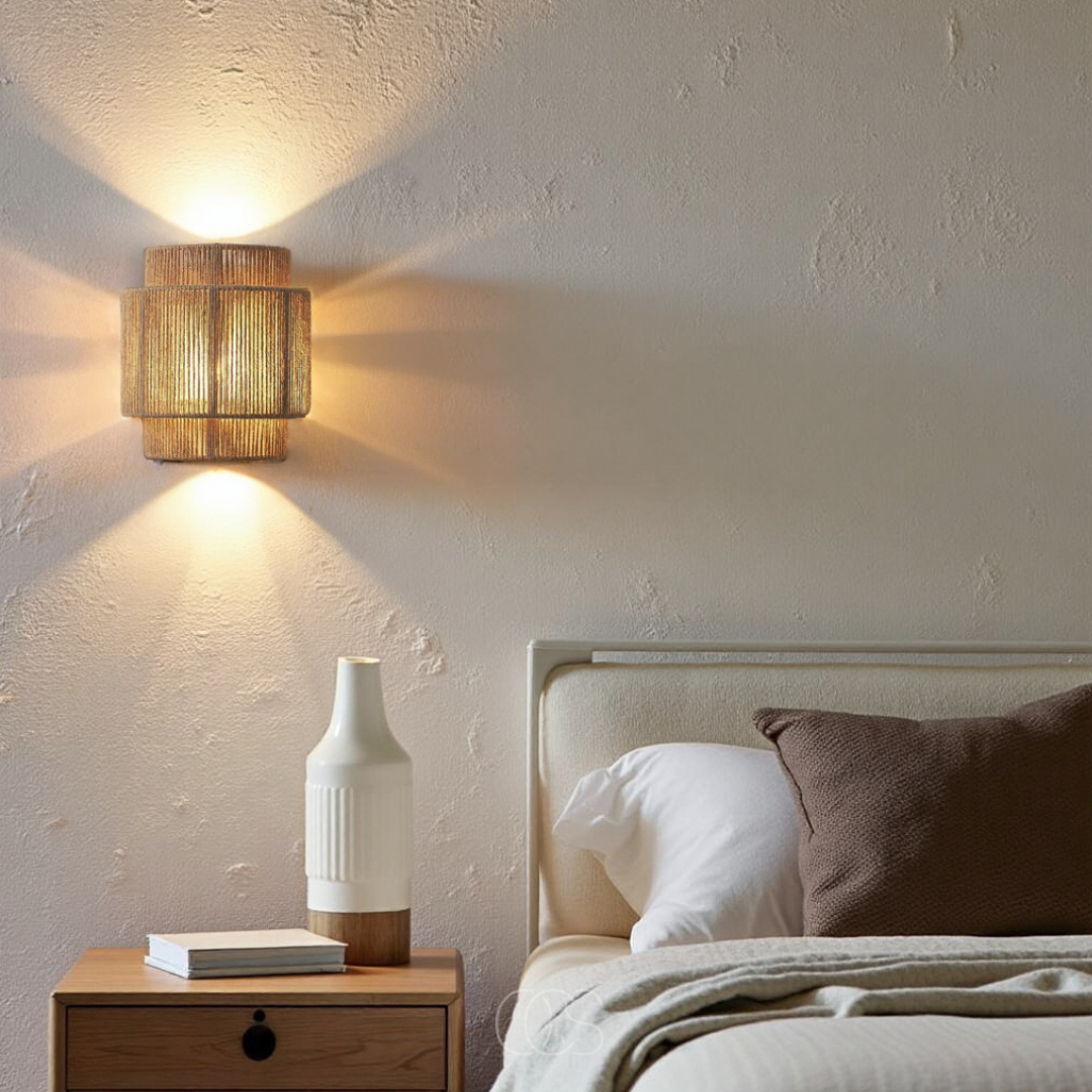 Dirron - Rattan Boho Wall Lamp