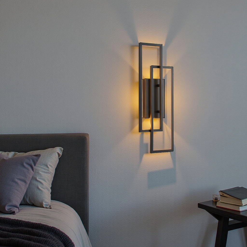 Dirron - Rectangular Geometric LED Wall Lamp