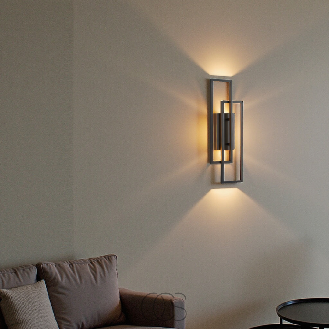 Dirron - Rectangular Geometric LED Wall Lamp
