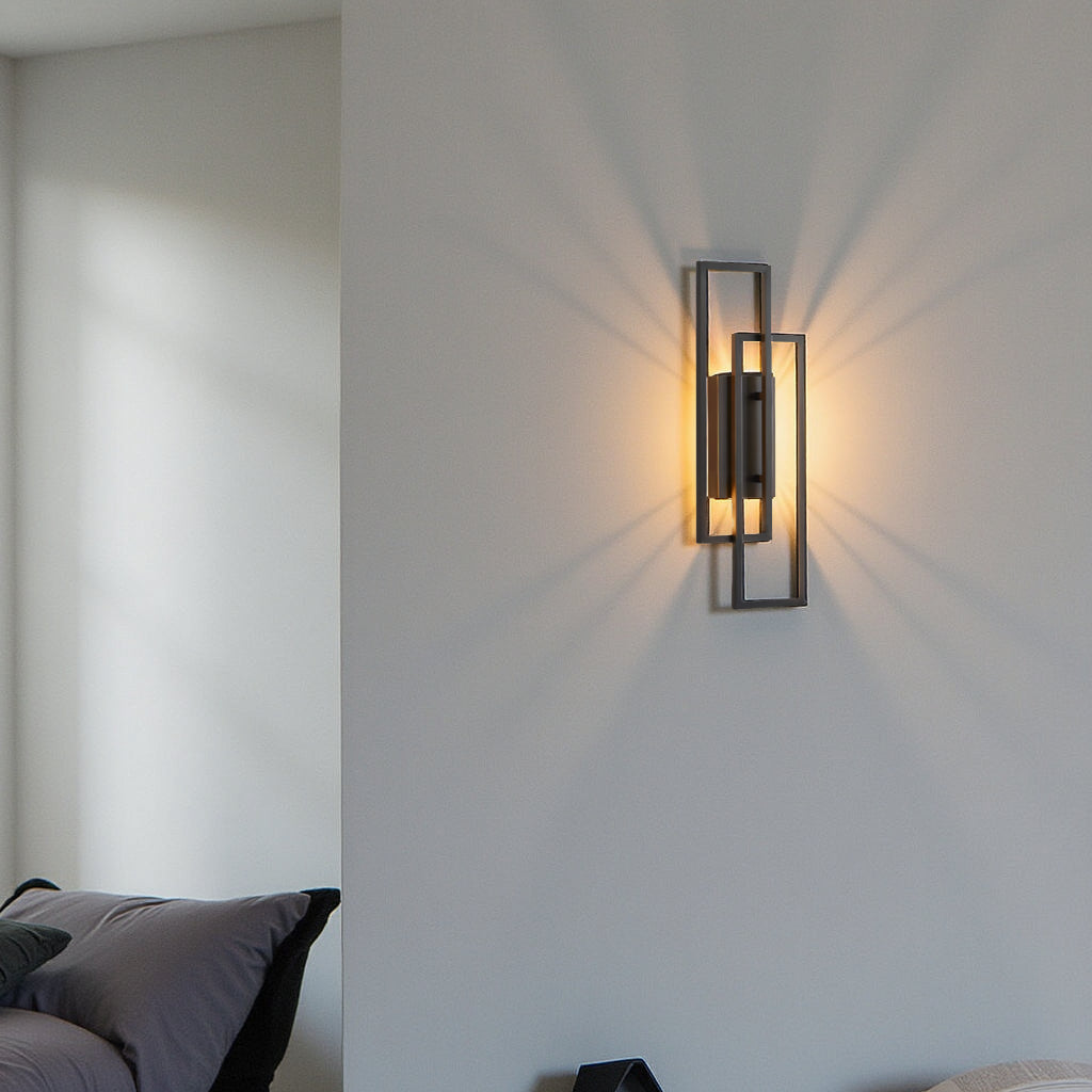 Dirron - Rectangular Geometric LED Wall Lamp