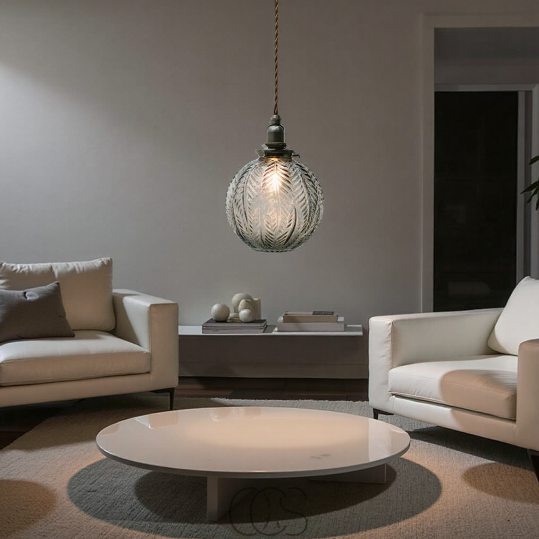 Dirron - Round Pendant Lamp Glass - Smoke Color