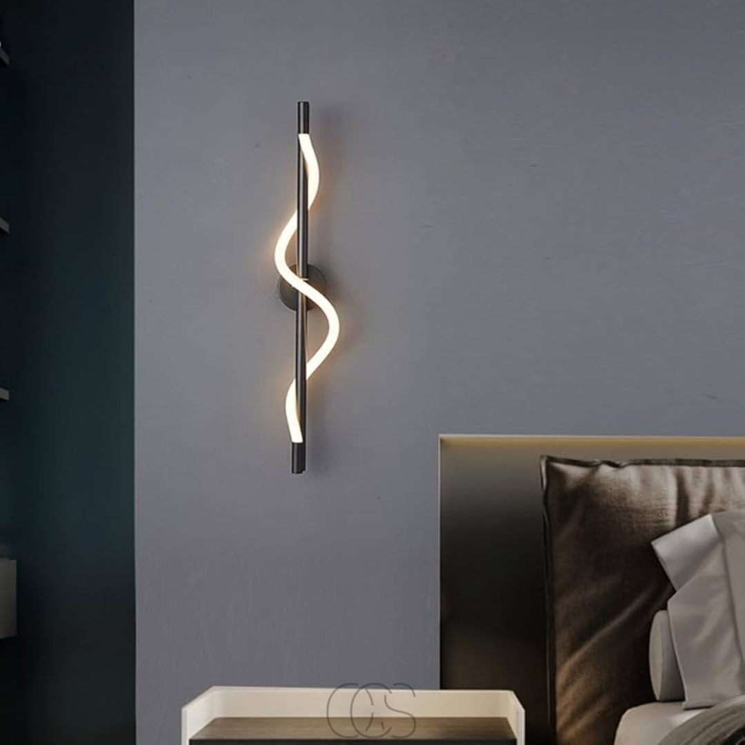 Dirron - Slim LED wall lamp - Black aluminum