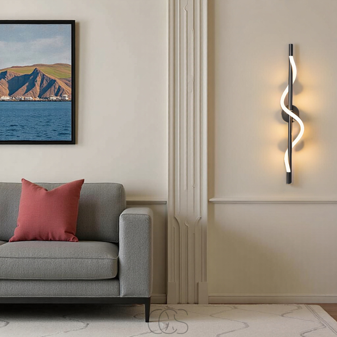 Dirron - Slim LED wall lamp - Black aluminum