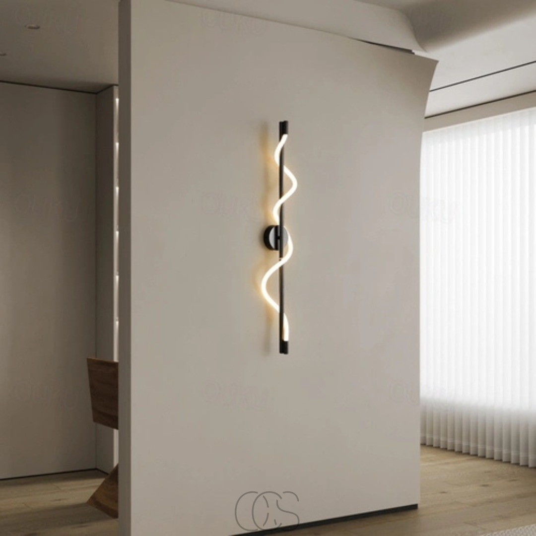 Dirron - Slim LED wall lamp - Black aluminum