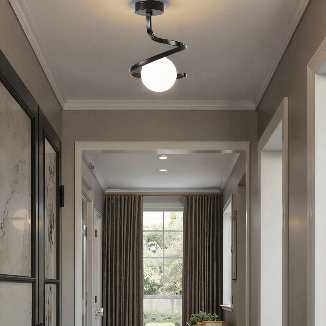 Dirron - Spiral with Ball Ceiling Lamp – luxury in a playful design