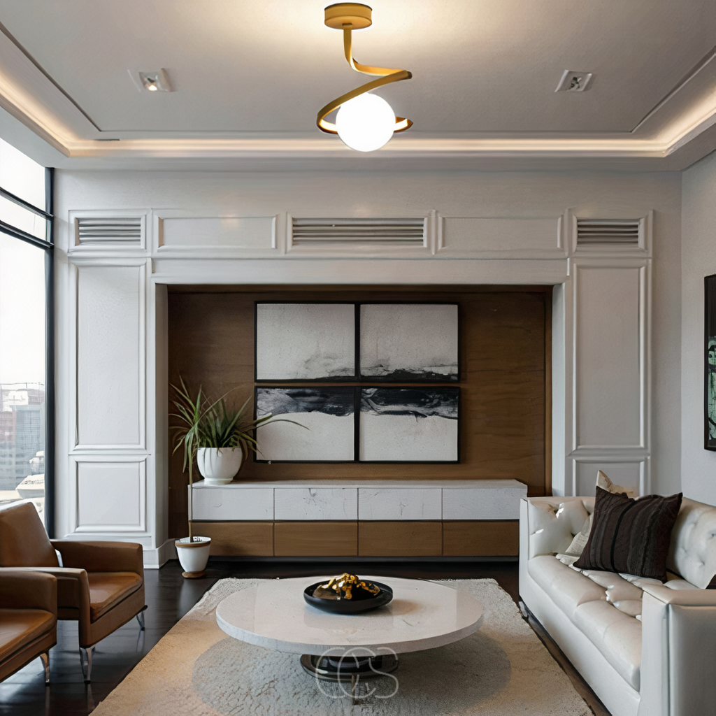 Dirron - Spiral with Ball Ceiling Lamp – luxury in a playful design