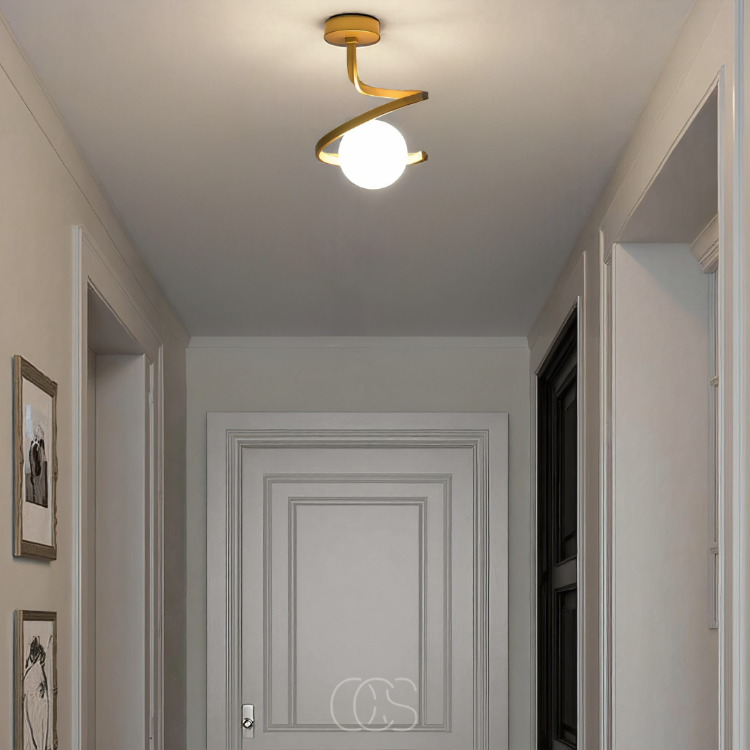 Dirron - Spiral with Ball Ceiling Lamp – luxury in a playful design