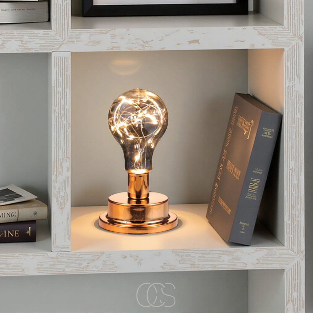 Dirron - Table Lamp with Light Bulb - Vintage Industrial Design