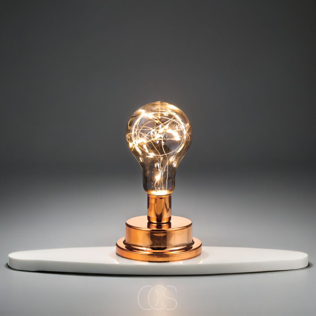 Dirron - Table Lamp with Light Bulb - Vintage Industrial Design