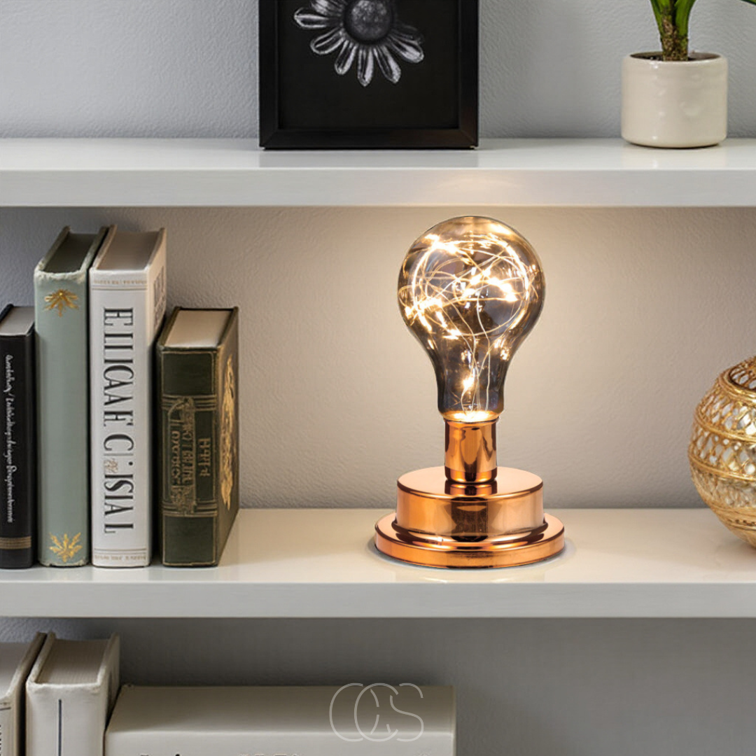 Dirron - Table Lamp with Light Bulb - Vintage Industrial Design