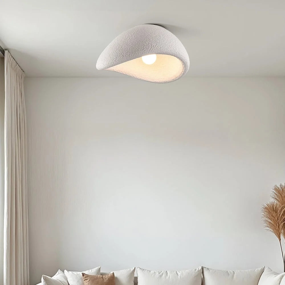Dirron - Wabi-Sabi Fabric Ceiling Lamp - Polyform & Resin