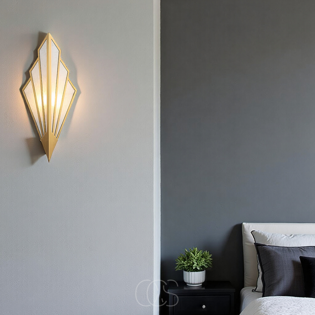 Dirron - Wall lamp with geometric diamond design