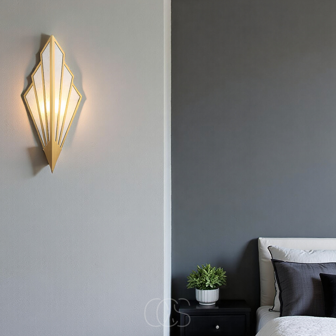 Dirron - Wall lamp with geometric diamond design