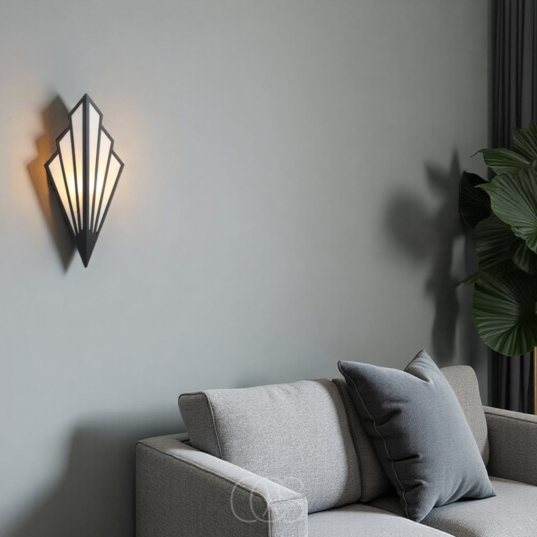 Dirron - Wall lamp with geometric diamond design