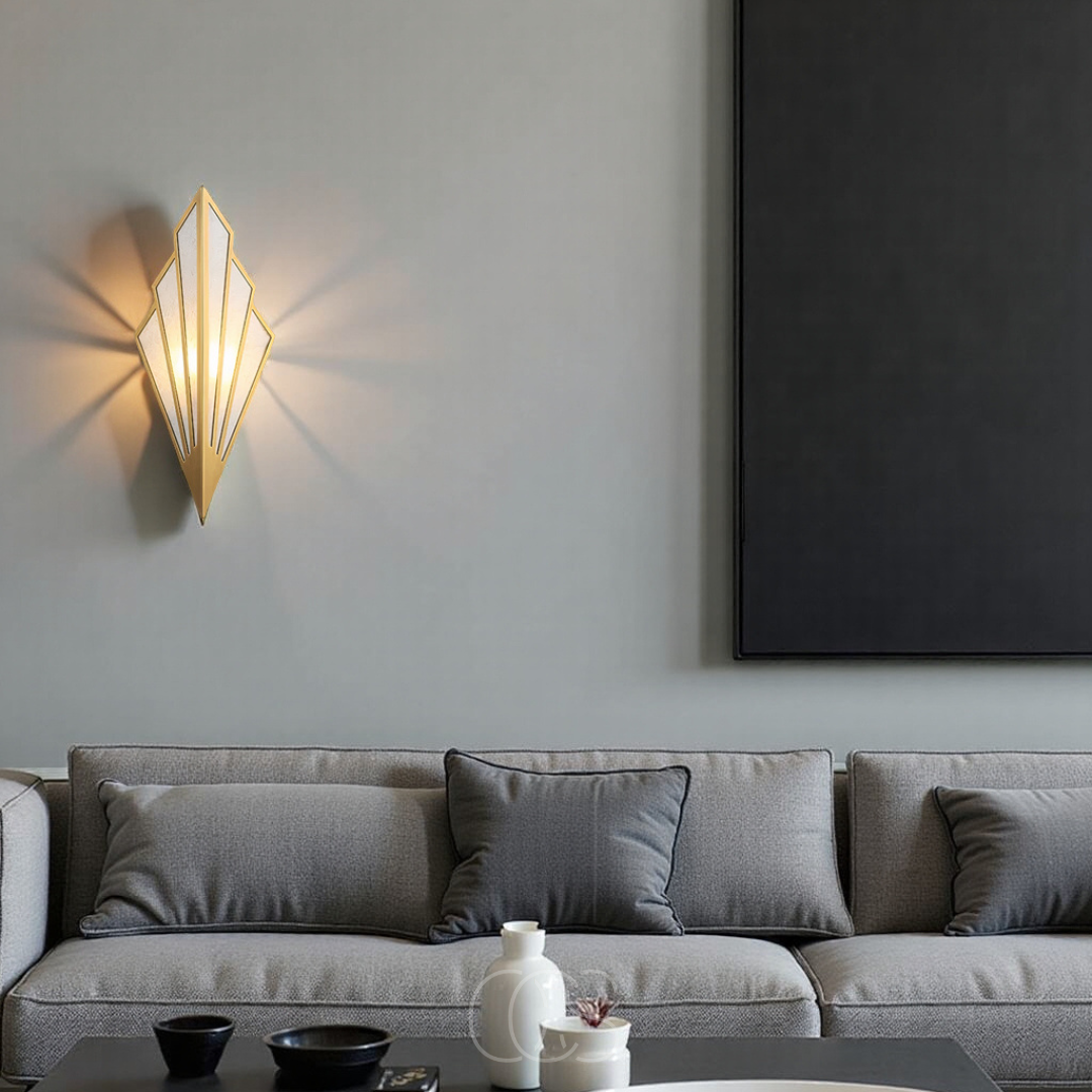 Dirron - Wall lamp with geometric diamond design