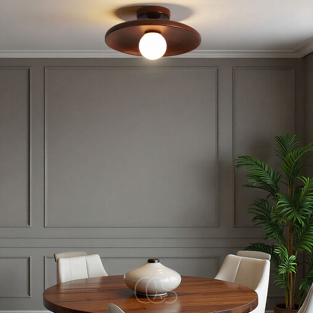 Dirron - Walnut Ceiling Lamp - Luxury Ceiling Lamp Wood