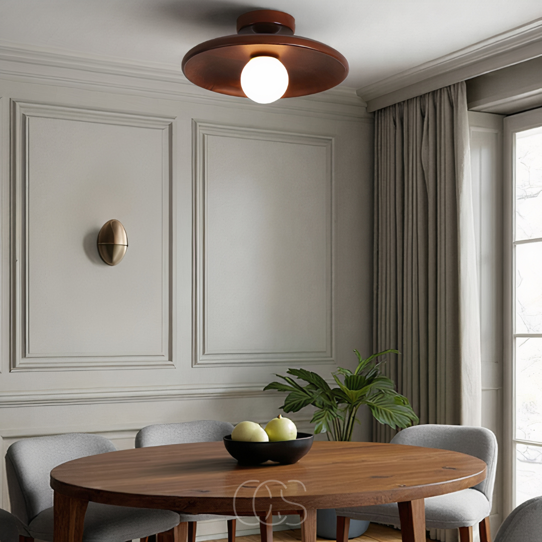 Dirron - Walnut Ceiling Lamp - Luxury Ceiling Lamp Wood