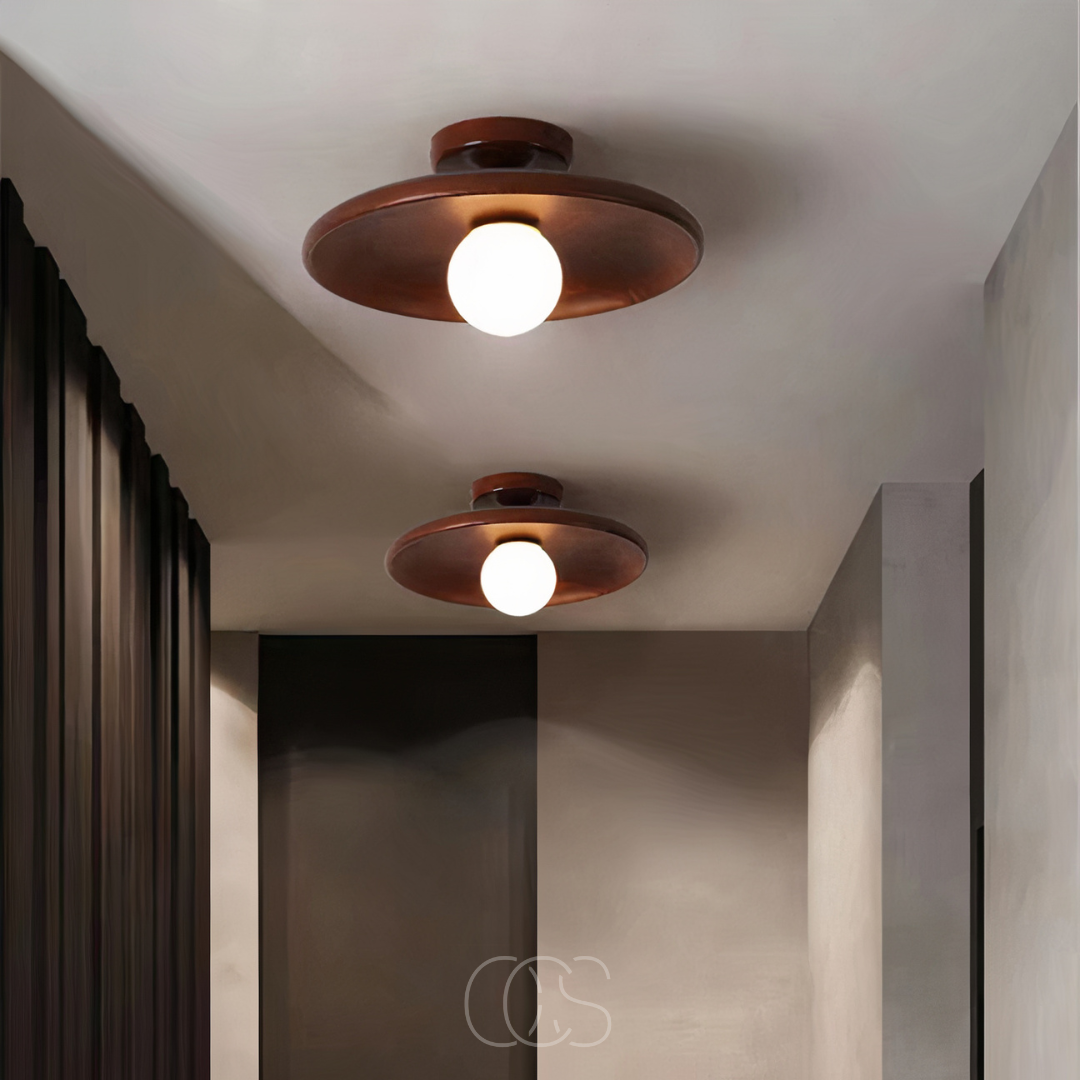 Dirron - Walnut Ceiling Lamp - Luxury Ceiling Lamp Wood