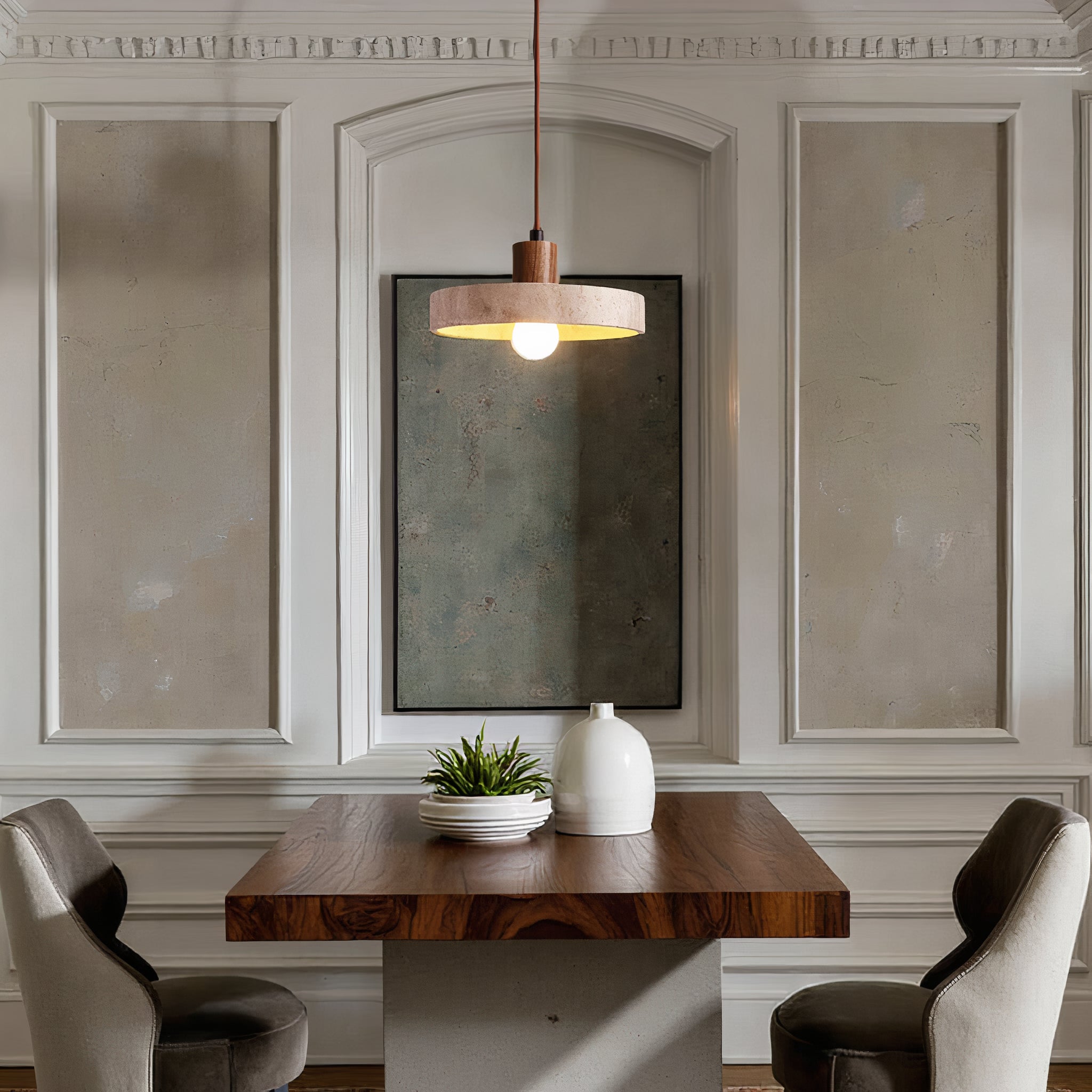 Dirron - pendant lamp in natural stone - Unique & Adjustable