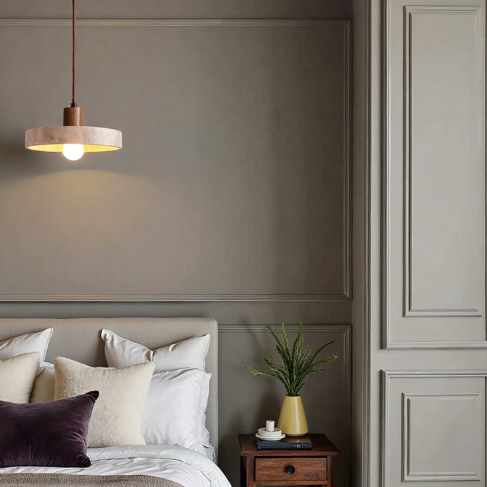 Dirron - pendant lamp in natural stone - Unique & Adjustable