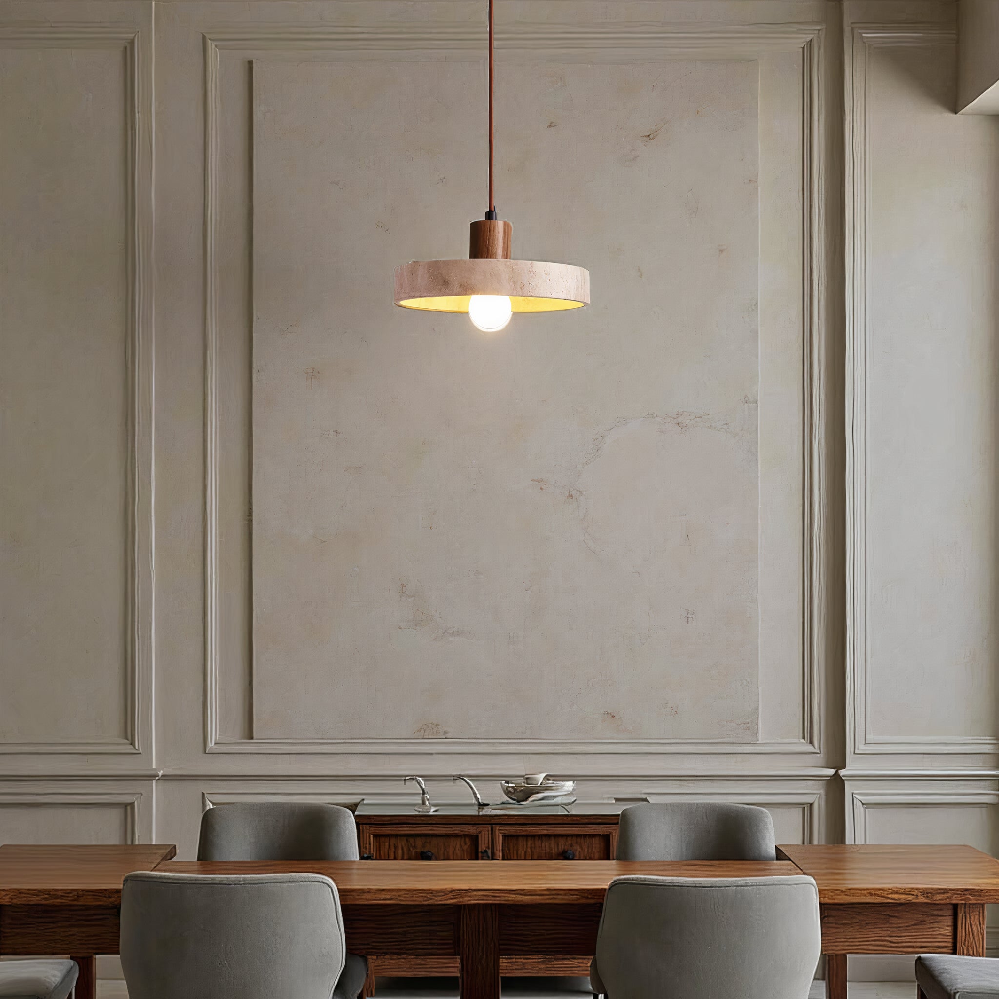 Dirron - pendant lamp in natural stone - Unique & Adjustable