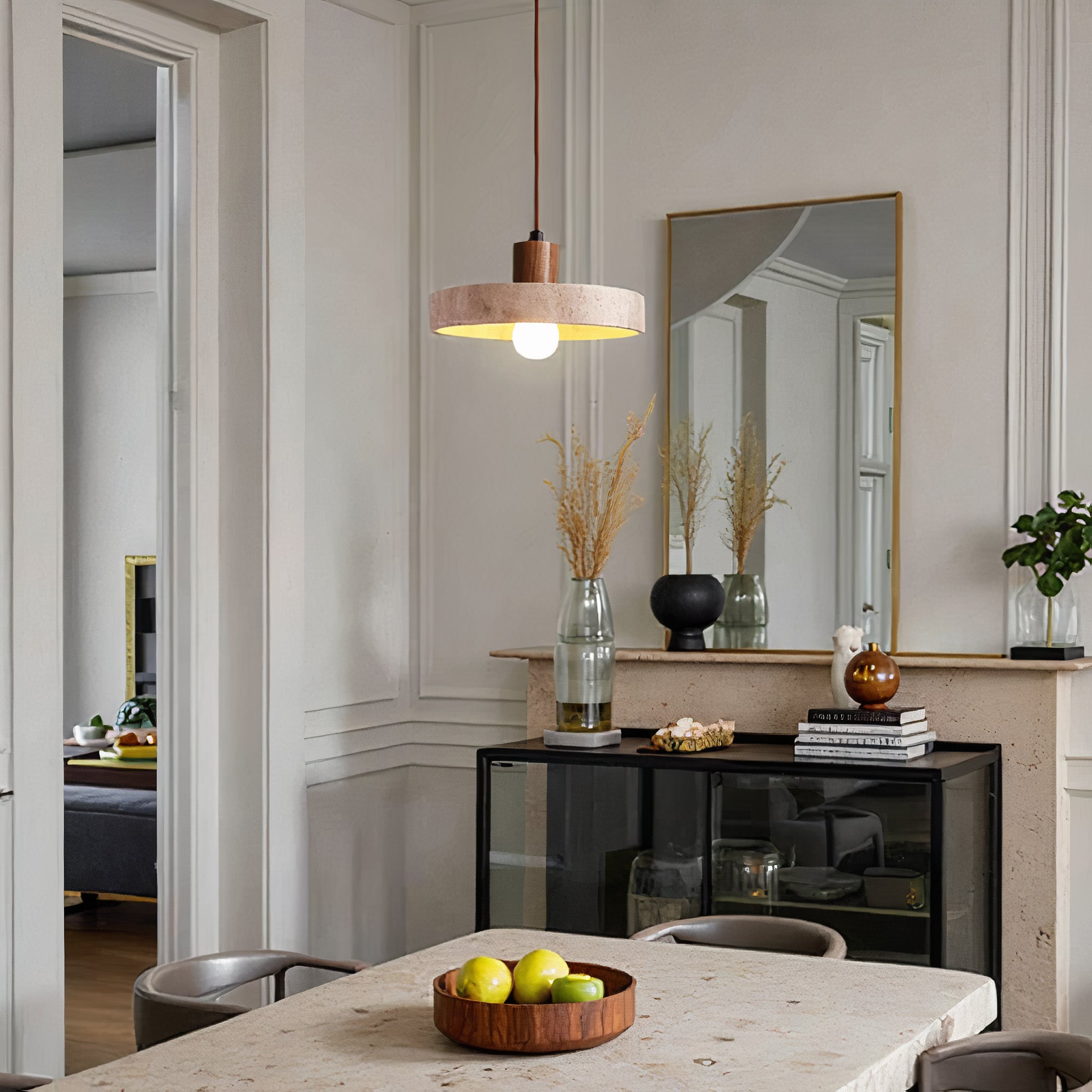 Dirron - pendant lamp in natural stone - Unique & Adjustable