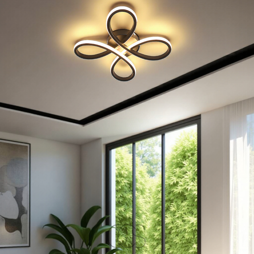 Dirron – Ceiling lamp LED Klaver – Modern design with atmospheric dimming function