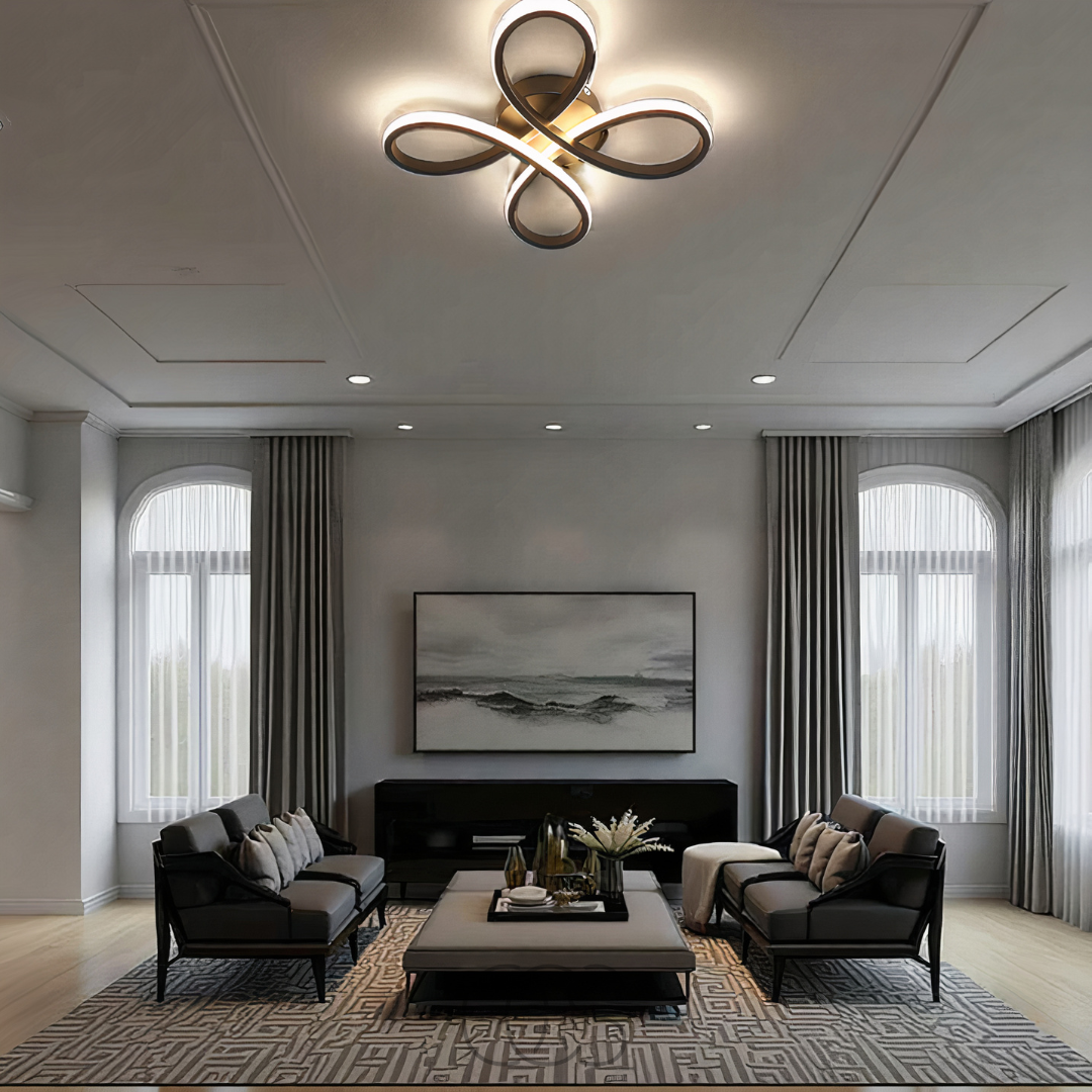 Dirron – Ceiling lamp LED Klaver – Modern design with atmospheric dimming function