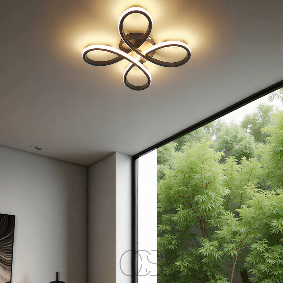 Dirron – Ceiling lamp LED Klaver – Modern design with atmospheric dimming function