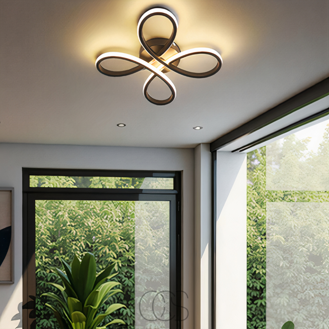 Dirron – Ceiling lamp LED Klaver – Modern design with atmospheric dimming function