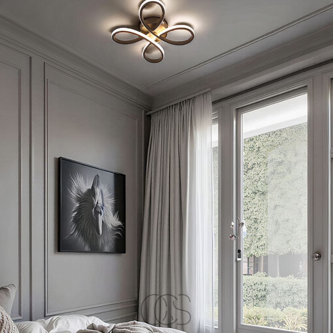 Dirron – Ceiling lamp LED Klaver – Modern design with atmospheric dimming function