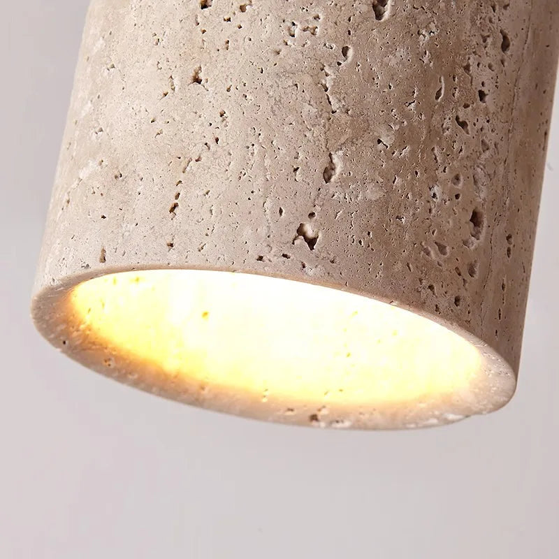 LustraStone Recessed Travertine Chandelier for Hallways