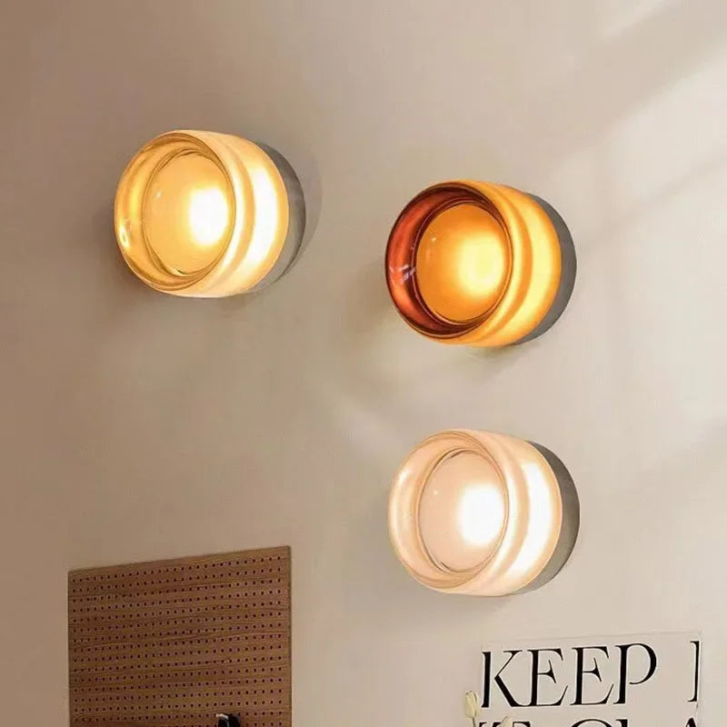 AuroraGlass Premium Sconce Wall Lamp by Lumenari Studio