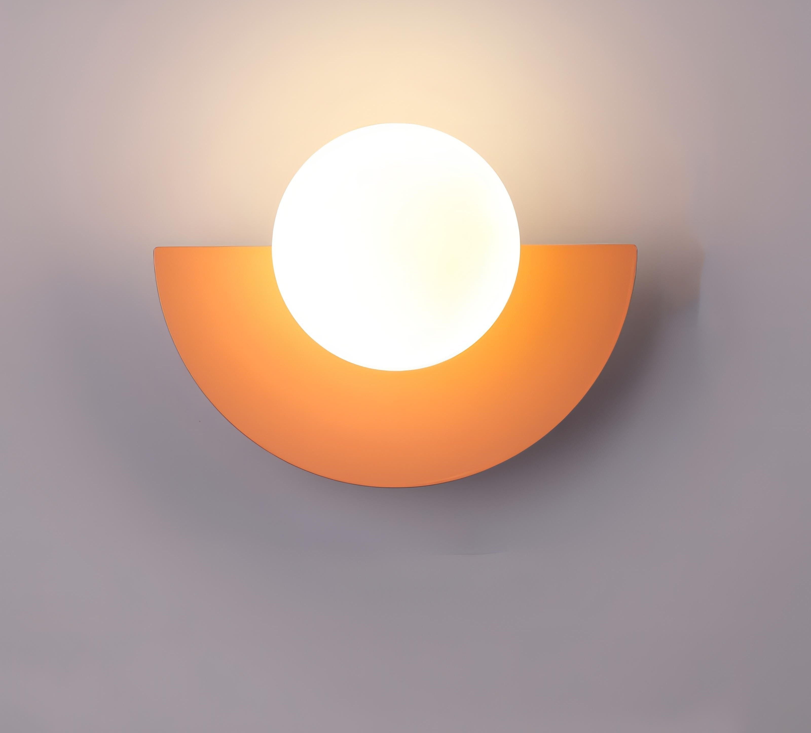 AuroraArc Semi-Circular Wall Lamp for Nordic Glow Ambience