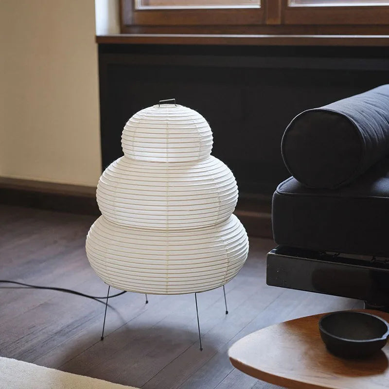 Kiko Japanese Rice Paper Desk Lamp with 3-Mode Dimmer
