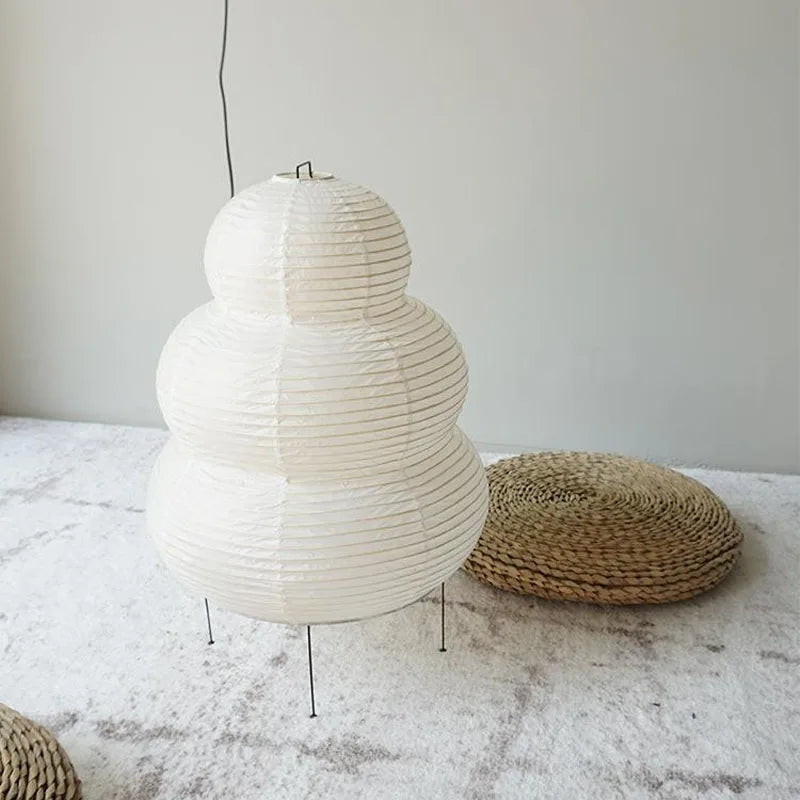 Kiko Japanese Rice Paper Desk Lamp with 3-Mode Dimmer