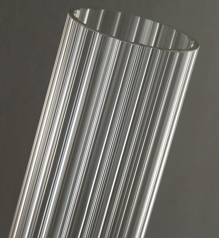 Astrae Modern Fluted Glass Wall Sconce With Slim Profile
