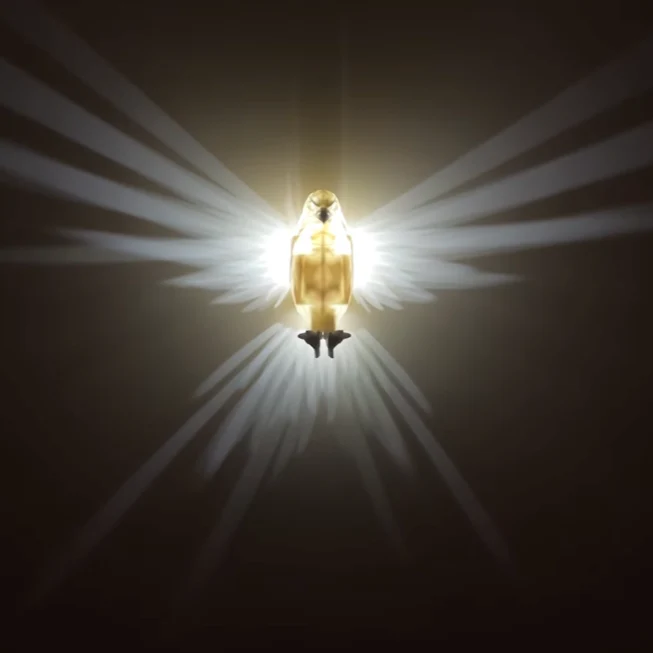 Sylvan Crest Wall Light - Eagle & Owl Silhouette Glow