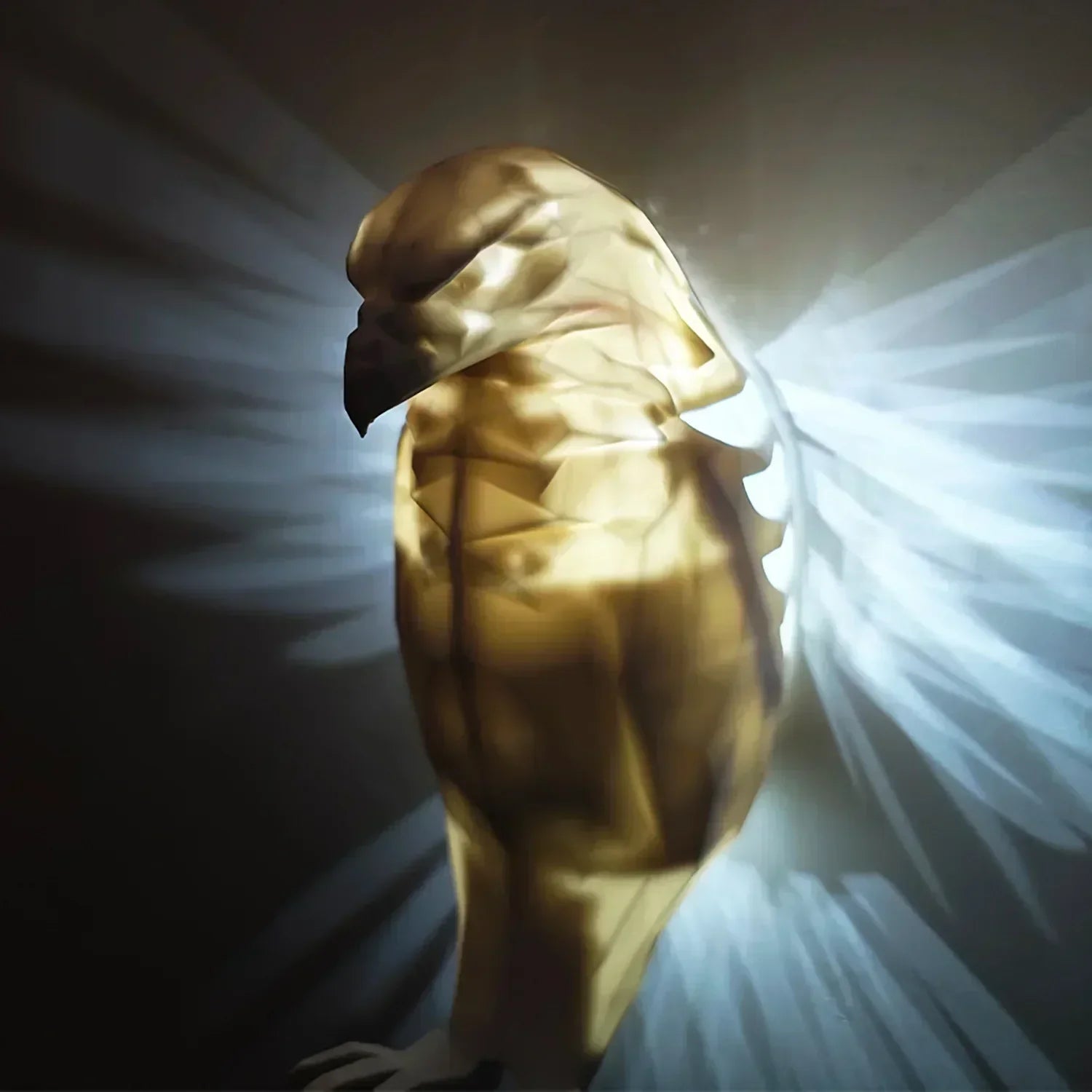 Sylvan Crest Wall Light - Eagle & Owl Silhouette Glow